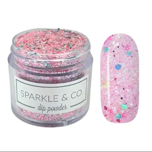 Sparkle & Co. Dip Powders – Secret Menu: Barbi's Birthday Bash mini Dipping Powder - 1 Jar Lasts 5-7 Manis
