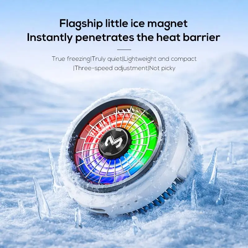 Memo CX20 Mobile Phone Cooler New mobile phone heat sink, mobile phone cooler, mobile phone heat sink, portable mobile phone heat sink, silent fan support for all mobile phones, equipped with clips and magnetic pads Usb Rechargeable Fan Rechargeable Blade