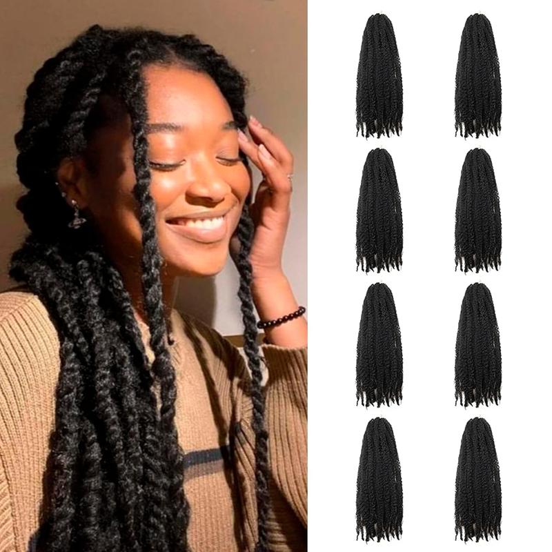 8 Packs Marley Twist Braiding Hair 24 Inche Cuban Twist Afro Kinky Curly Crochet Twist Blonde Faux Locs Crochet Synthetic Hair Body Wave Protective Styling