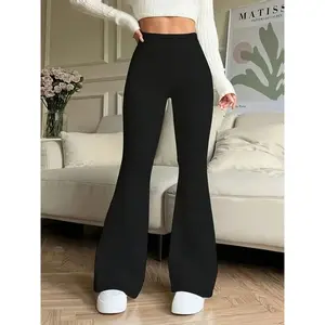 High-waisted yoga bell-bottoms—sexy lingerie casual pants, comfortable and fashionable women’s underwear, GARMENTARY bell-bottoms