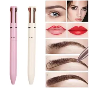 4-in-1 Multi-Function Makeup Pencil Waterproof Long-Lasting Highlighter Eyeliner Lip Liner in Nude Shades for All Skin Tones Natural Finish Precision Highlighting Smooth Application