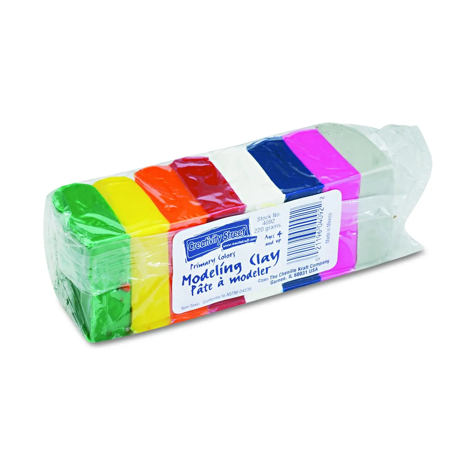 Modeling Clay Assortment, Bright Colors, 27.5g Each Color, 220g Total, Creative Play for Ages 4+, PAC4092