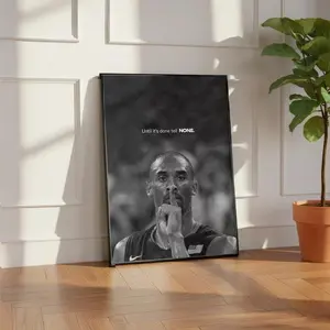 [Unframe Poster] Motivational Basketball Sports Quote Wall Art Classic NBA Print Minimalist Gym Decor