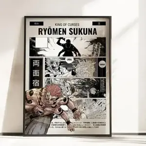 Ryomen Sukuna Final Form Poster Jujutsu Kaisen Manga Wall Art