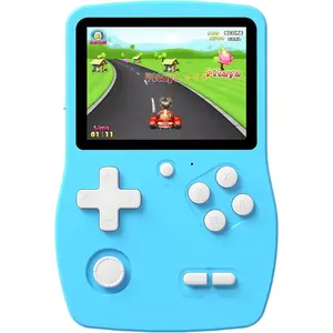 32 Bit Handheld Game Console for Kids - 139 Preloaded Video Games, Portable 3.0" IPS Screen, Rechargeable Battery, Mini Travel Gaming Device, Perfect Electronic Gift for Boys & Girls, Blue Douddy