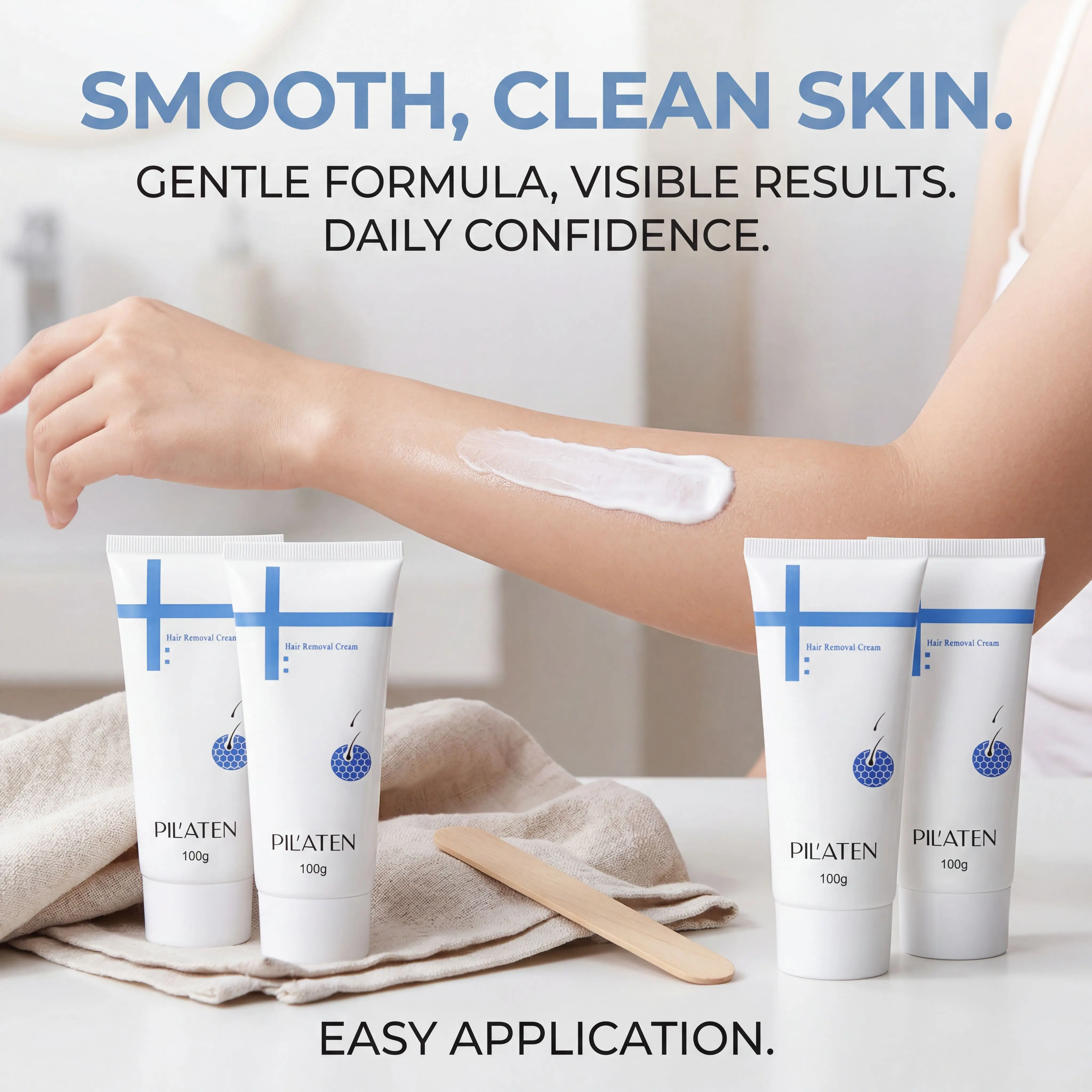 1/3/5Pc Smooth Depilatory Cream, Effective Body Hair Removal for Arms, Legs, Underarms, 100g Body Care Product