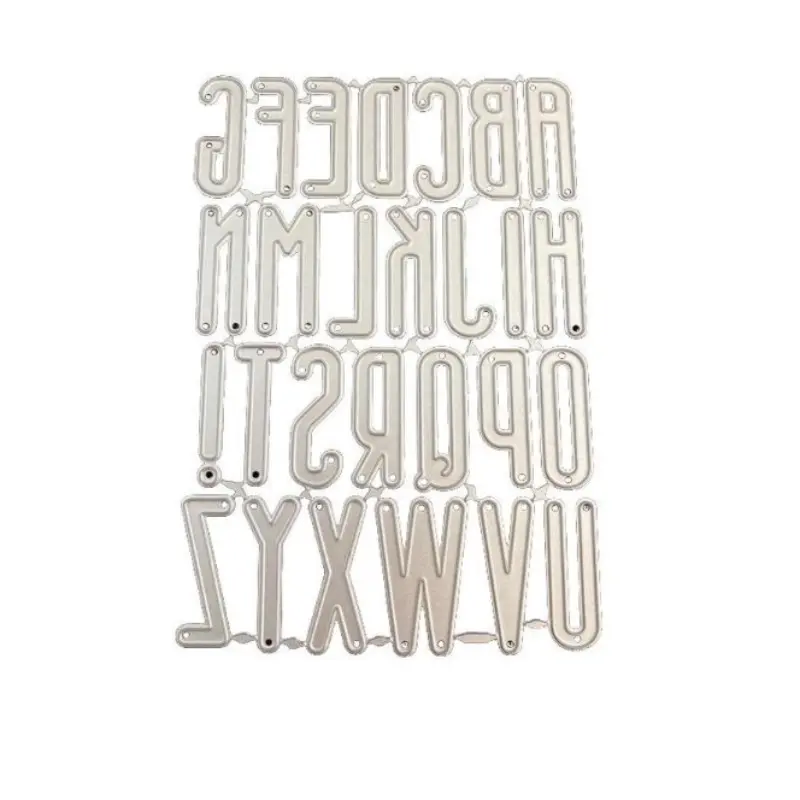 A-Z Letter Cutting Mold, Carbon Steel Metal Cutting Tool, Handmade Journal Making, DIY Alphabet Template, Paper Craft Essential, Handmade Crafts