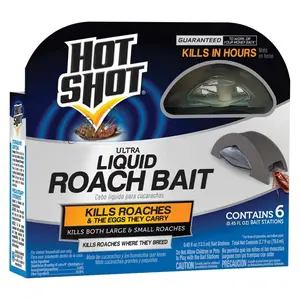 Hot Shot Ultra Liquid Roach Bait Package Of 6 Hot Shot Ultra Liquid Roach Bait Package Of 6