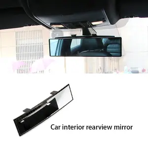 Car Interior Rear View Mirror Wide Angle Curved Anti-glare Panoramic Rearview Auxiliary Mirror