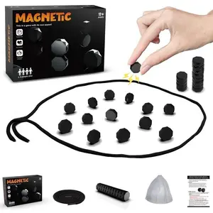 Interactive Magnetic Board Strategy Game for Family Fun, Portable Magnetic Stones Playset for Kids & Adults, Engaging Educational Toy Tabletop Games