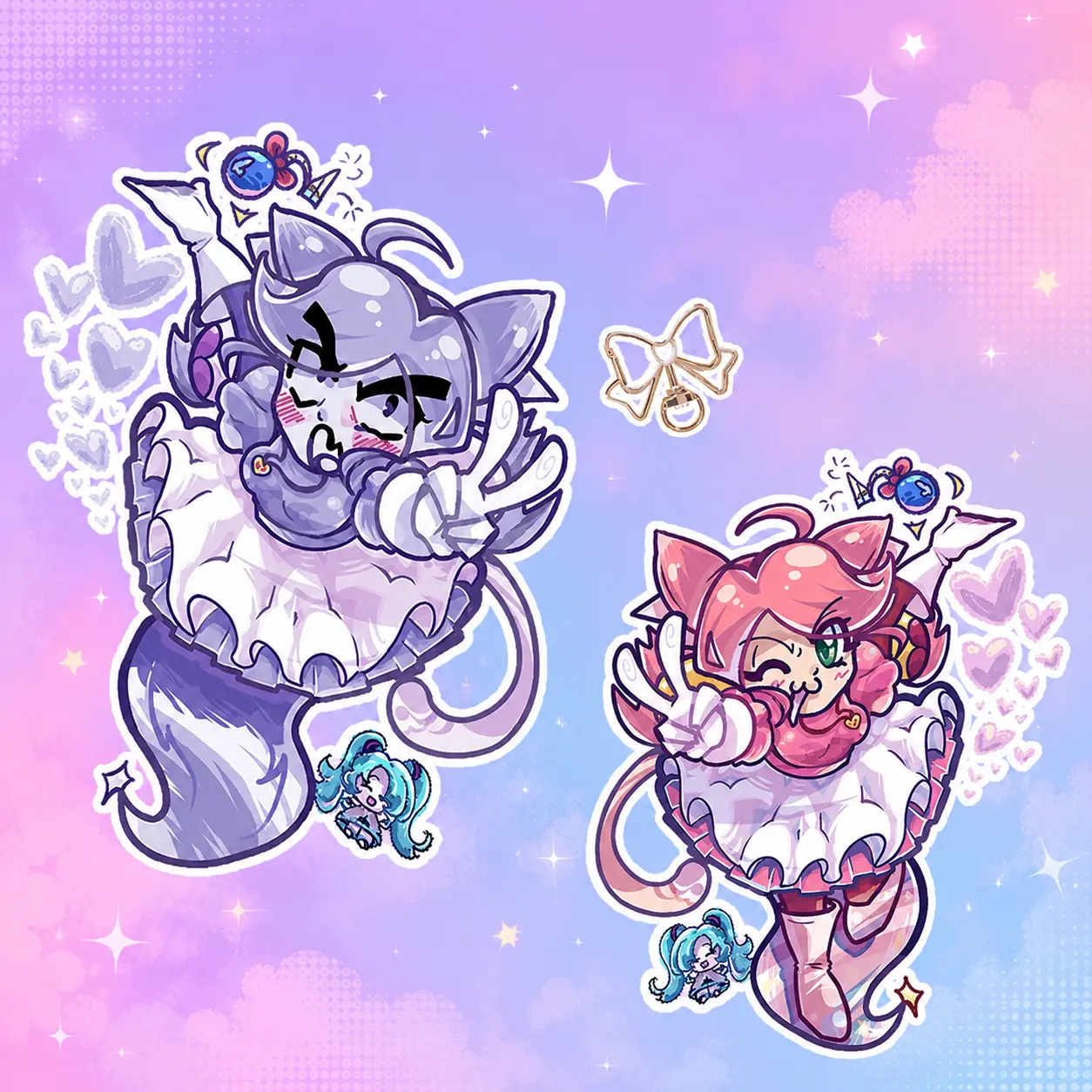 Mew Mew Keychain – Deltarune Chapter 5 Secret Boss, Great For Daily Use Or As Thoughtful Little Gifts For Your Friends And Yourself