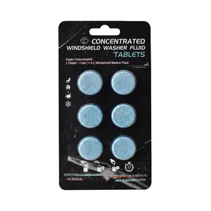 Car Lounge Windshield Washer Fluid Tablets  Tablets for Gallons of Powerful Cleaning with Eco-Friendly Design & Compact Storage Car Detailing Accessories Car Detailing Products
