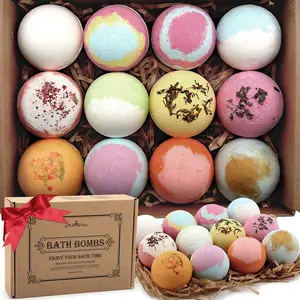 12-Piece Luxury Bath Bomb Gift Set - Aromatic Bubble Bath Spa for Dry Skin, Ideal Christmas Gift for Women, Wife, Mom & Girls