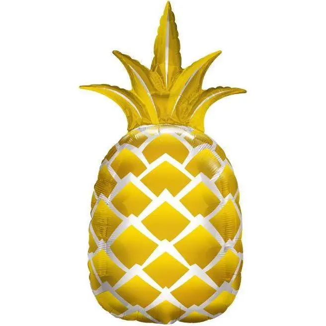 Huge Pineapple Gold Foil Balloon