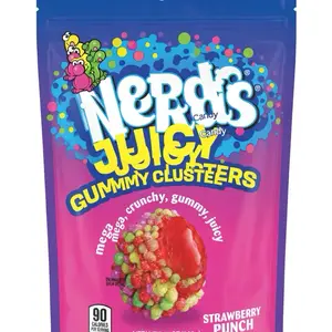 Nerds Juicy Gummy Clusterers Strawberry Punch Mega Crunchy Gummy Candy 90 Calories Per Serving