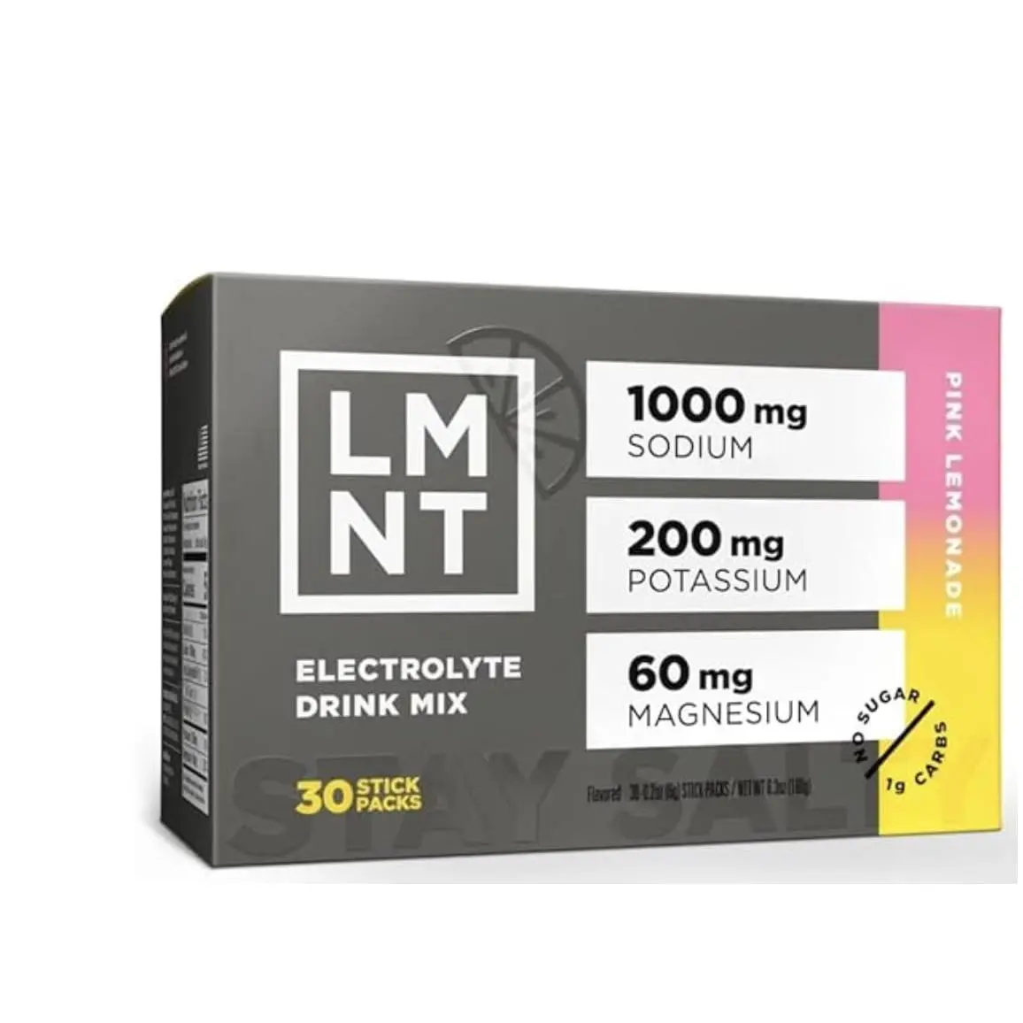 LMNT Zero Sugar Electrolytes - | Drink Mix | (30 count, pink salt)
