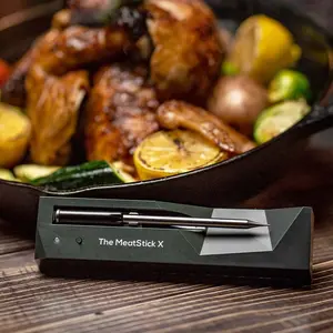 The MeatStick X – Smart Wireless Meat Probe for Grilling, Smoking & BBQ | 500ft+ Bluetooth Range | Works in Oven, Smoker & Grill