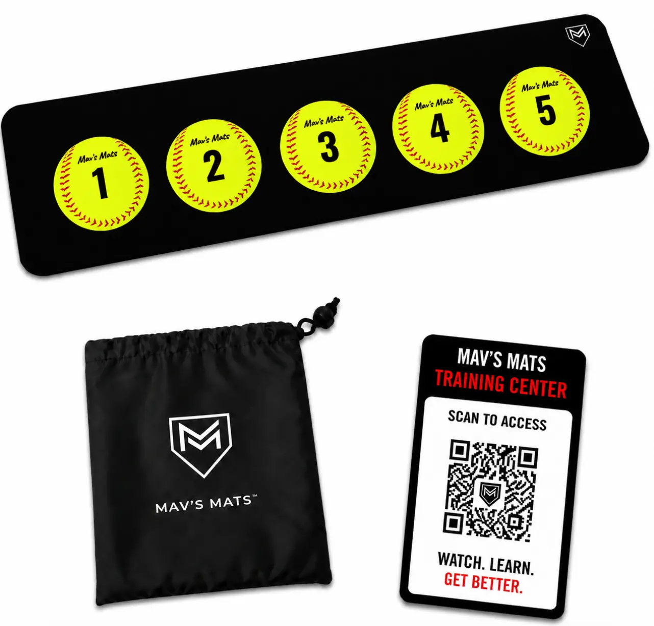 5 Ball Mat - Softball Strike Zone Mat