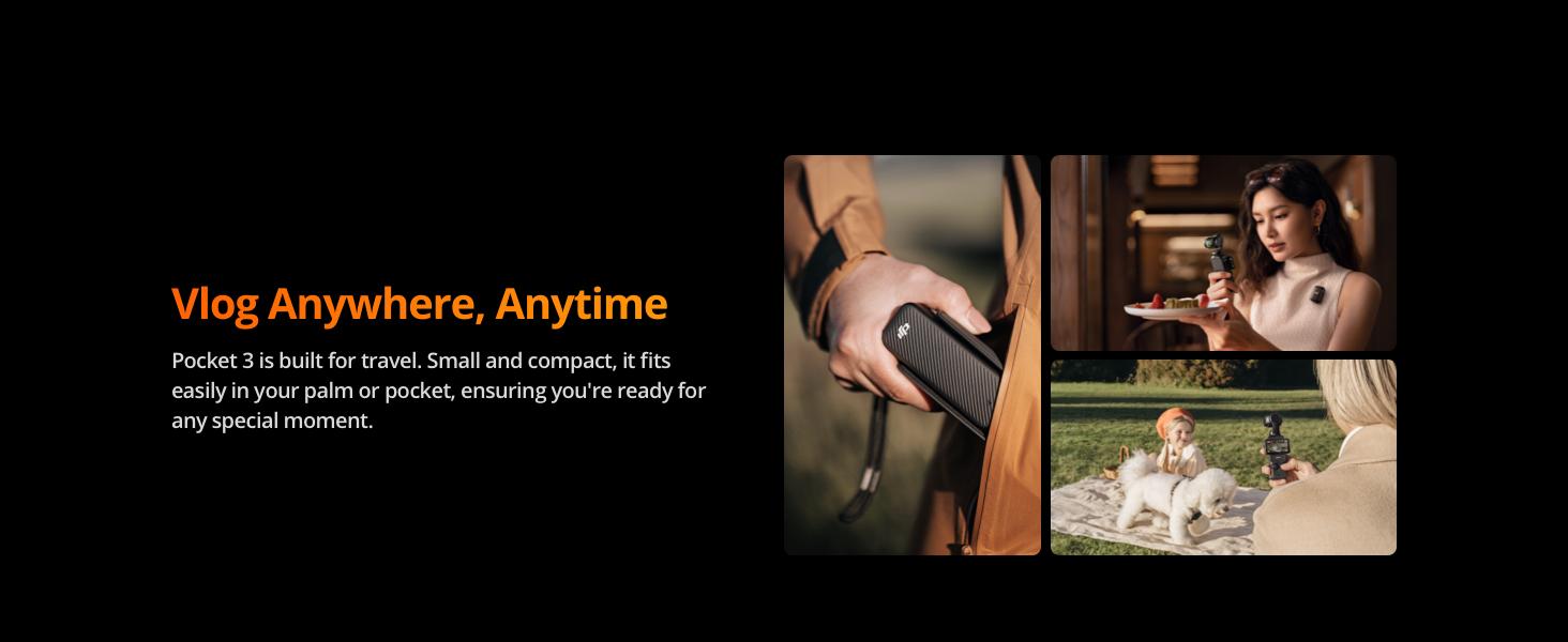 DJI Osmo Pocket 3, Vlogging Cameras with 1'' CMOS & 4K/120fps Vlog Camera, 3-Axis Stabilization, Fast Focusing, Face/Object Tracking, Digital Vlogging Camera for YouTube DJI Osmo Pocket 3, Vlogging Cameras with 1'' CMOS & 4K/120fps Vlog Camera, 3-Axis Stabilization, Fast Focusing, Face/Object Tracking, Digital Vlogging Camera for YouTube
