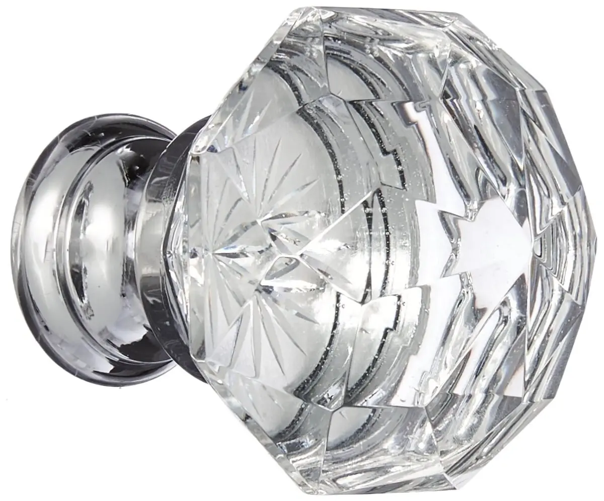 Emtek 86012US26 1.25 in. Diamond Cabinet Knob, Bright Chrome