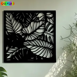 1pc Tropical Palm Leaf Metal Wall Art, Monstera Leaves Statue Mural, Boho Decor, Intricate Craftsmanship, Perfect for Housewarming, Summer Decor, Perfect for Living Room Patio Wall Coffee Shop Decor, Ideal Gift for Bohemian Style Enthusiasts.