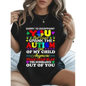 Plus Size, Autism Awareness Gift: I Can't Fix My Autism T-shirt by Spanking, Halloween T-shirt