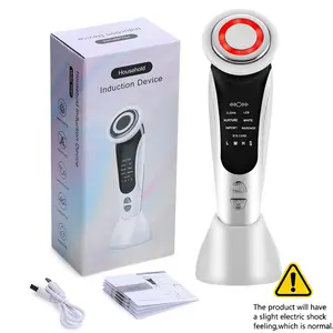 New Seven-In-One Facial Beauty Instrument, USB Rechargeable Face Massager, Portable Home Use, Helps Skincare Absorption, Ideal Women Gift, Facial Beauty Machine