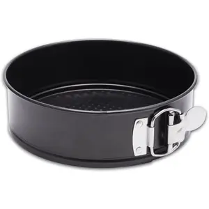 9 Inch Non-stick Cheesecake Springform Pan with Removable Bottom Leakproof - Black