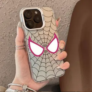 Radiating spider-web texture Phone cases for iPhone 17 AIR 17 PRO 16 PRO 15  PRO MAX  14 PLUS 13 PRO 12 11 PRO XS MAX X XR Plus  series(anti-drop hard shell) shockproof mobilephone protective cover