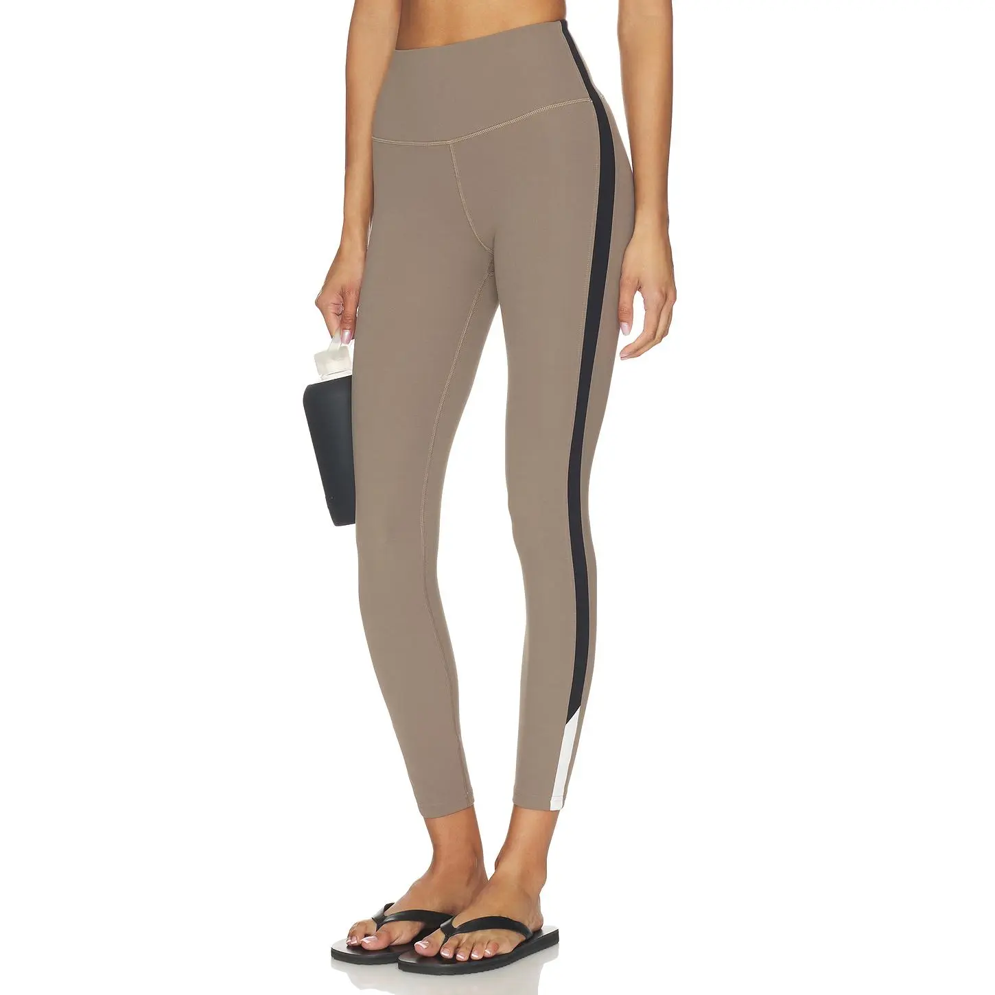 Splits59 Layla Airweight High Waist 7/8 Legging in Lentil & Black