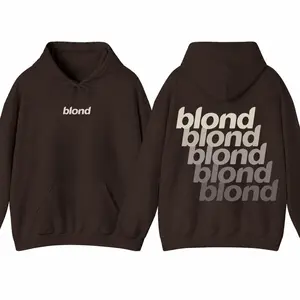 Blond Album Inspired Hoodie, Minimalist Streetwear Pullover, Aesthetic Oversized Hoodie, Neutral Tone Graphic Hoodie, Cozy Unisex Sweatshirt, Trendy Casual Fashion Top, Gift for Music Lovers