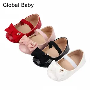 Global Baby Cute Baby Shoes Soft Sole Non - Slip Infant First Walker Shoes Breathable Cotton Newborn Princess Shoes for Girls Daily Wear Photo Shoot Party Dress Up 0 - 18 Months