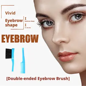 Double-ended brush multi-functional eyebrow brush, multi-color toothbrush type dual-purpose eyelash brush, hair styling comb, dyeing hair, hair modification for frizzy hair brush