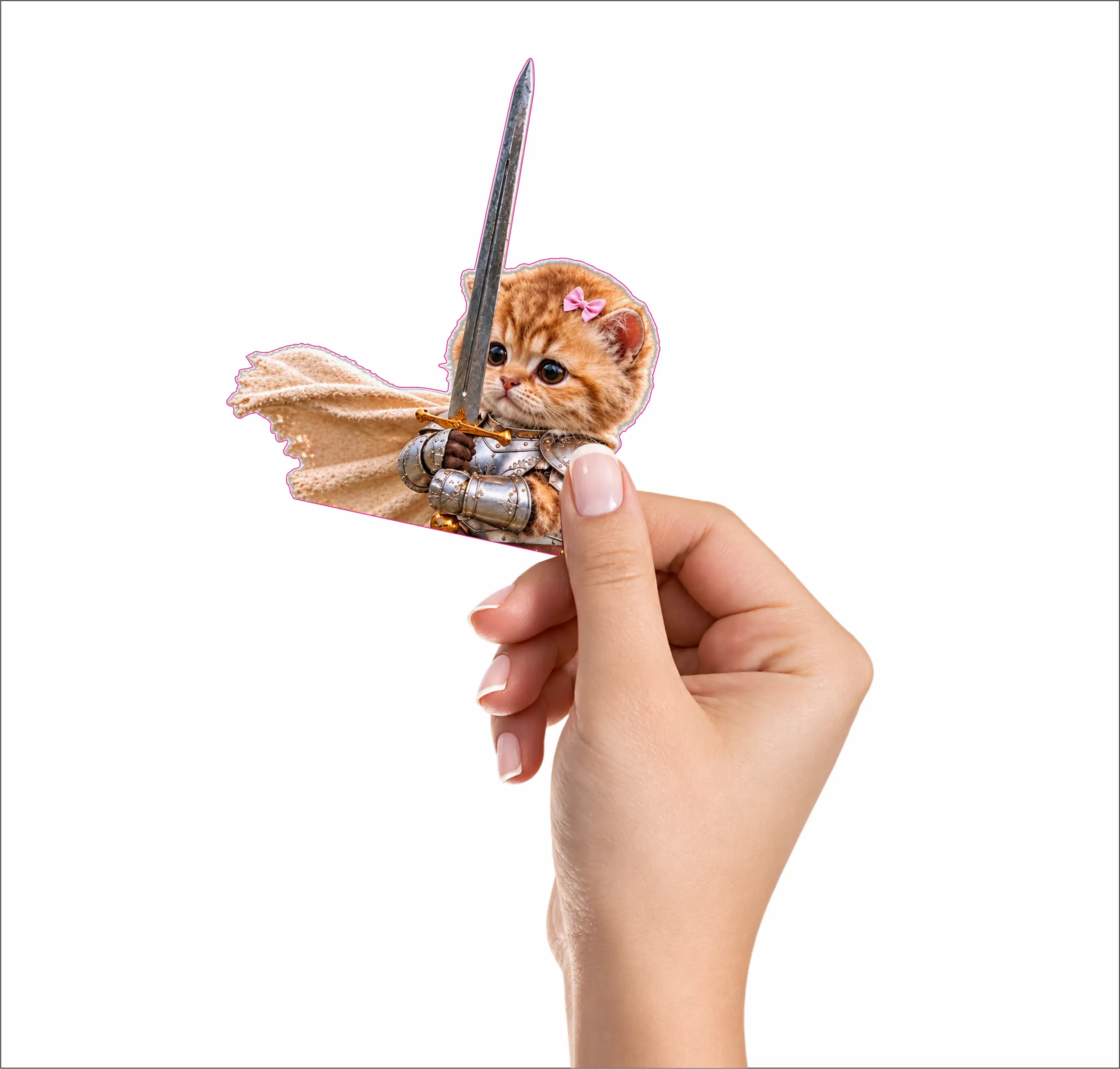 kitty warrior peeker sticker