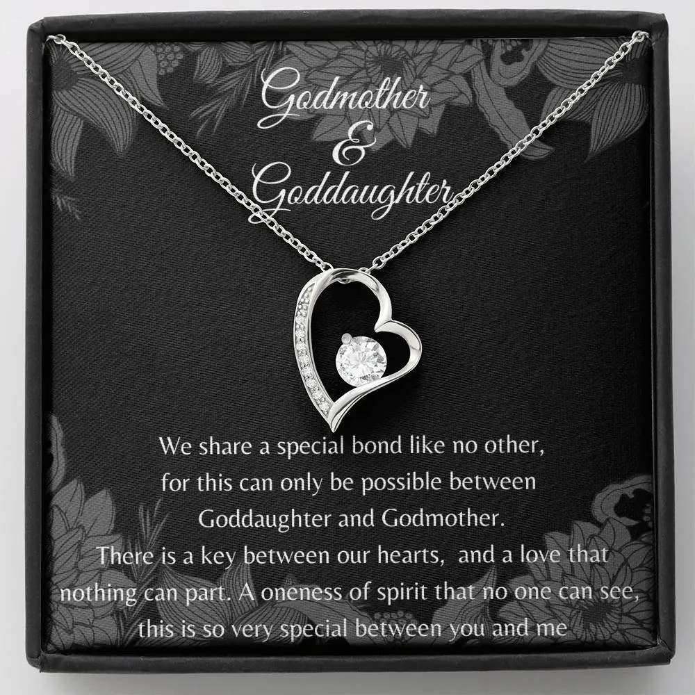 Personalized Forever Love Godmother & Goddaughter Necklace, Goddaughter Gift from Godmother, Necklace, Godmother Gift, Goddaughter Gift, Christmas,