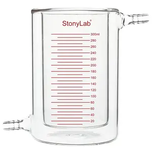 Graduated Jacketed Beaker, Double-Layer Reaction Beaker [200-1000ml]