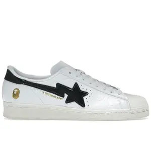adidas Men's Superstar Vintage Bape White Black, from StockX
