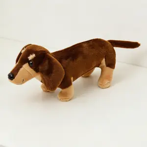 JIAJCHUF,Dachshund shape，Soft Stuffed Animal Realistic Doll, Perfect Gift for Kids & Pets, Ideal Companion for Playtime & Cuddles