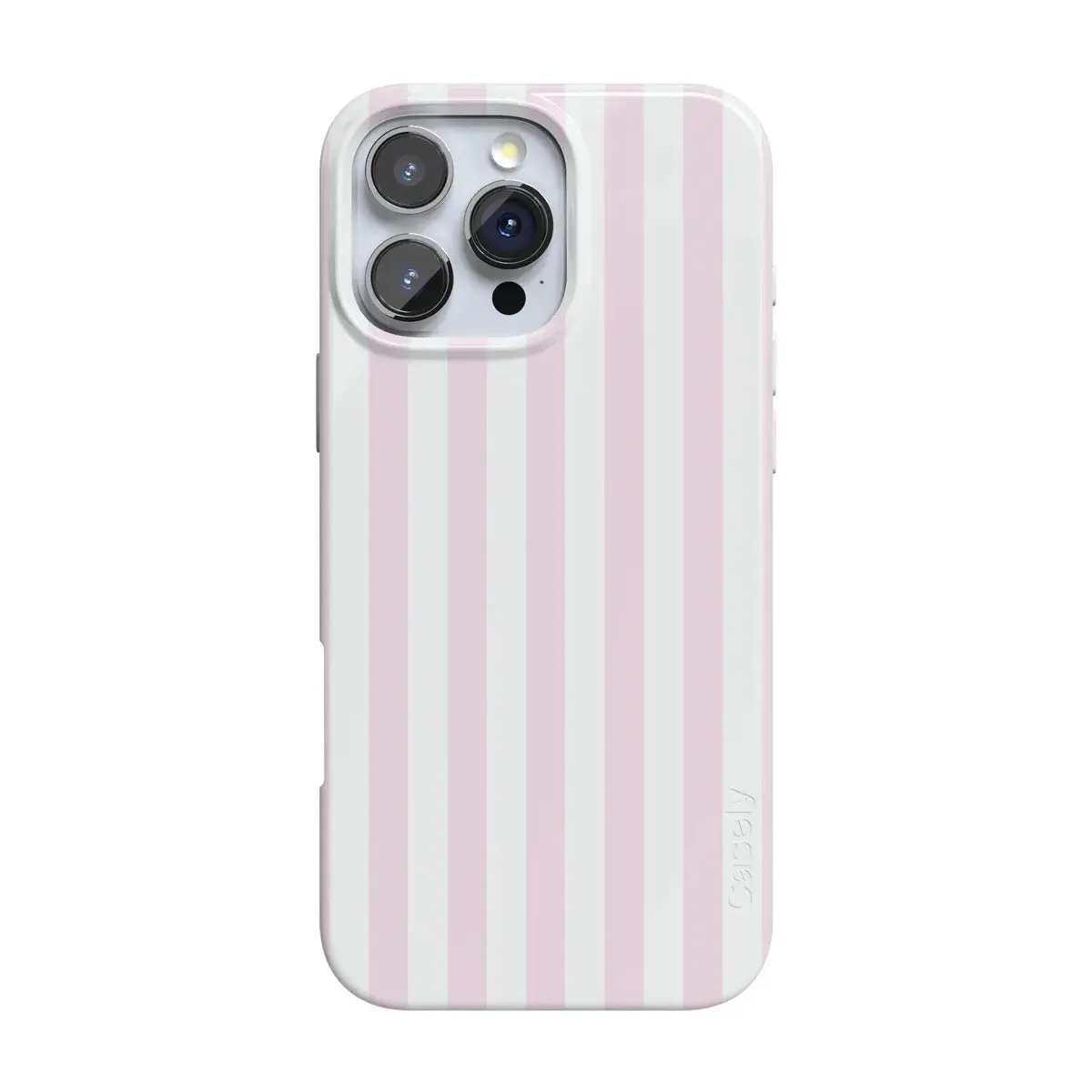 Casely iPhone 16 Pro Case | Sunday Best | Pink Stripes | Compatible with MagSafe | Classic Ultra Thin Design