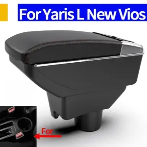 For Toyota Yaris Vitz Vios 2011-2017 car armrest box Car Console Organizer Dual Layer Large Space Central Store Box 2012 2013 2014 2015