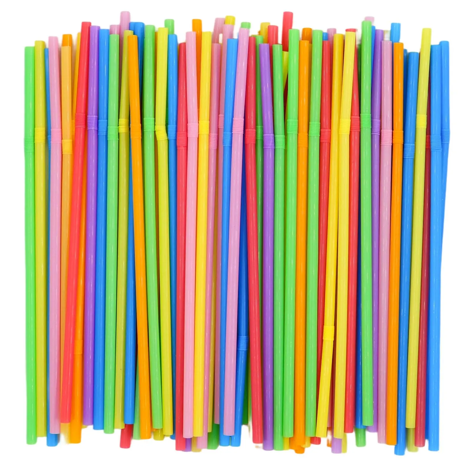 Disposable Flexible Plastic Straws, 100/200/500/1000 Pack, Colorful Bendable Design, Ideal for Party, Event, Daily Use, Home Bar Accessories, Drinking Straws