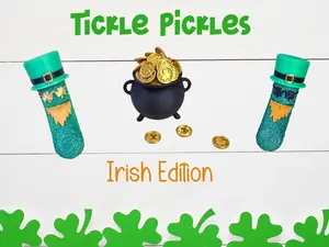 Tickle Pickles - Irish Edition desk toy, saint patrick's  day, irish pickles, fidget tickle pickles hilarious gag