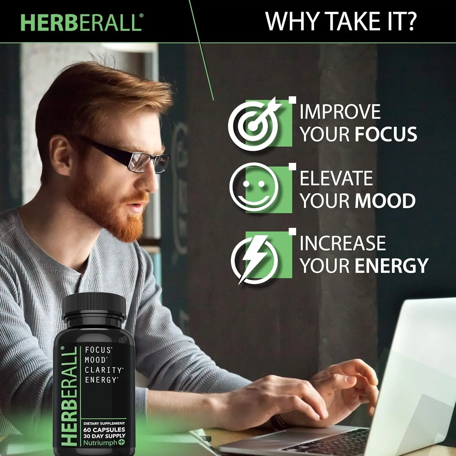 HERBERALL Dietary Nootropic Brain Boost & Focus Support Edible Supplement with CoQ10, Glutathione, Green Tea, Alpha Lipoic Acid, Olive Leaf & Black Pepper 120 Vegan Capsules - TikTok Shop HERBERALL Dietary Nootropic Brain Boost & Focus Support Edible Supplement with CoQ10, Glutathione, Green Tea, Alpha Lipoic Acid, Olive Leaf & Black Pepper 120 Vegan Capsules - TikTok Shop