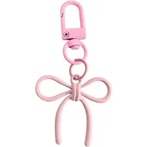 Meefisher Cute Bow Keychain Bowknot Key Chains for Car Keys Bow Keyring Accessories Aesthetic Bag Charms for Purse Handbag