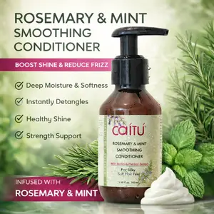Rosemary Mint Conditioner with Biotin, For Dry, Curly & Frizzy Hair, Deep Moisture & Healthy Shine, Perfect for Travel