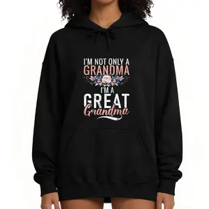Casual and Cozy Women's Hoodie – 'Not Just a Grandma, a Super Grandma' Long Sleeve