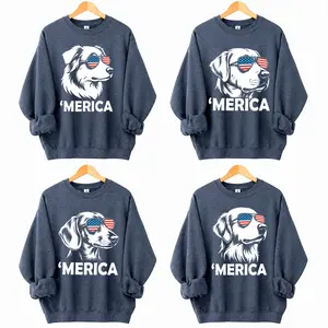 Comfort Colors 50+ Dog Funny 4th of July SweatShirt, Dark Heather color, Funny Dog 4th of July Shirt, Patriotic Dog Shirt, Dog Dad Gift, Merica Golden Retriever Tee, Australian Shepherd Labrador Dachshund Lover Gift, Dog Mom USA Shirt, Fourth of July Tee