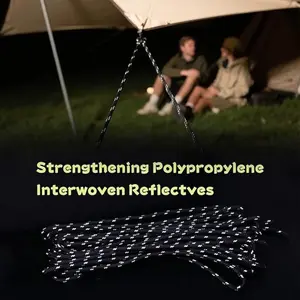 Outdoor Camping Accessories Set, 6/8pcs Tent Rope, 3m Long Awning Rope, Camp Canopy Linker, Emergency Kit, DIY Bracelet, Camping Gear