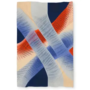 MWW C1DCTXLWCMQBVU Abstract Threading Red Twin Size Extra Long Duvet Cover - Stylish Home Decor