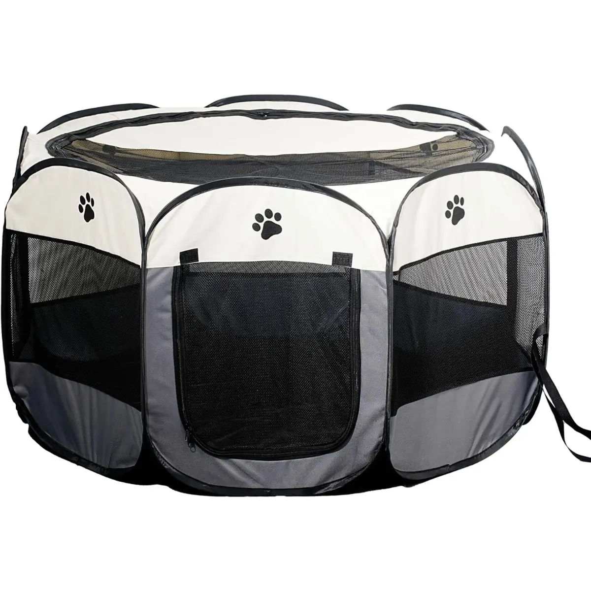 Portable Dog Playpen Foldable Pet Tent Kennel for Outdoor Travel Puppy Fence Large Cat Cage Indoor Use Easy Assembly No Tools